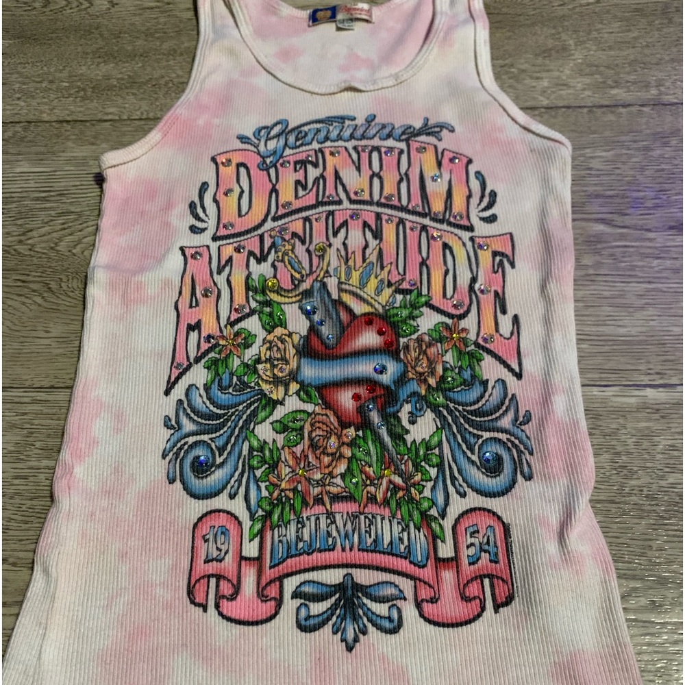 Bejeweled tank top